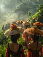 Foto grátis celebração do dia nyepi na indonésia