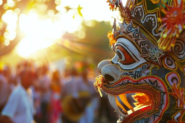 Foto grátis celebração do dia nyepi na indonésia