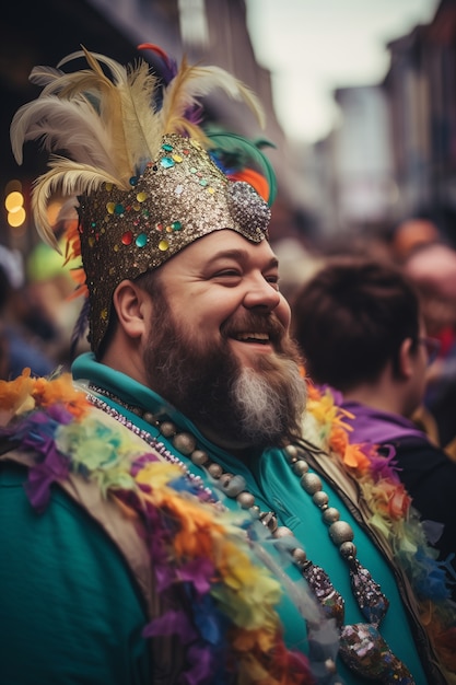 Celebração do Mardi Gras em Nova Orleães