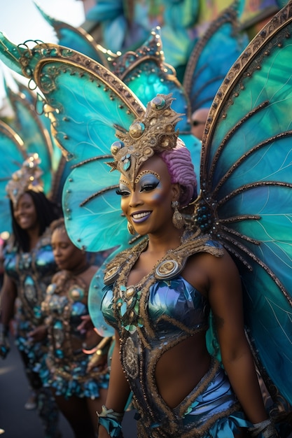 Foto grátis celebração do mardi gras em nova orleães