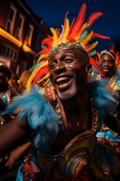 Celebração do Mardi Gras em Nova Orleães