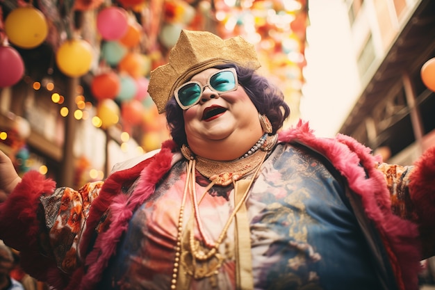 Foto grátis celebração do mardi gras em nova orleães