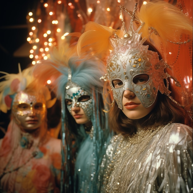 Celebração do Mardi Gras em Nova Orleães