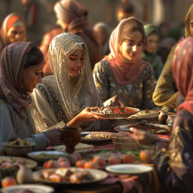 Foto grátis celebração do ramadan arte digital