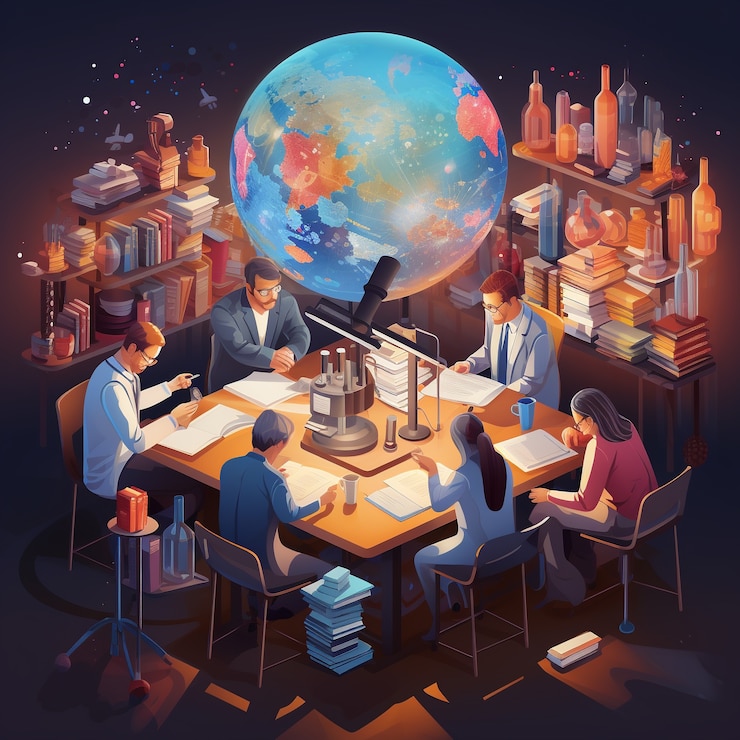 Foto grátis cena de desenho animado em 3d retratando uma variedade de pessoas fazendo várias tarefas