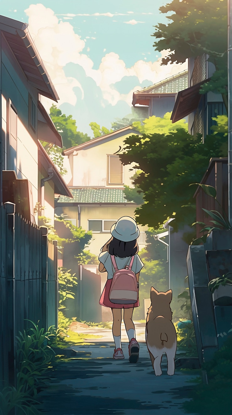 Foto grátis cena de estilo de vida com pessoas fazendo tarefas regulares no estilo anime
