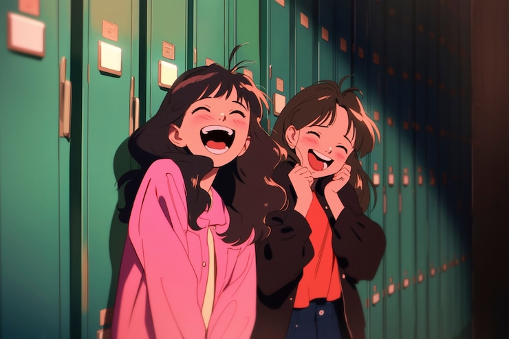 Foto grátis cena de estilo de vida em estilo anime com pessoa fazendo tarefas diárias