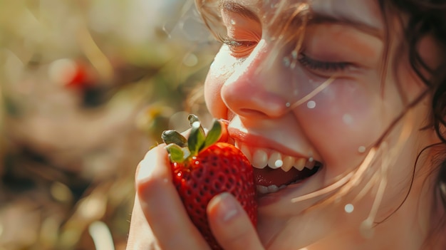 Foto grátis cena de felicidade fotorrealista com uma mulher feliz