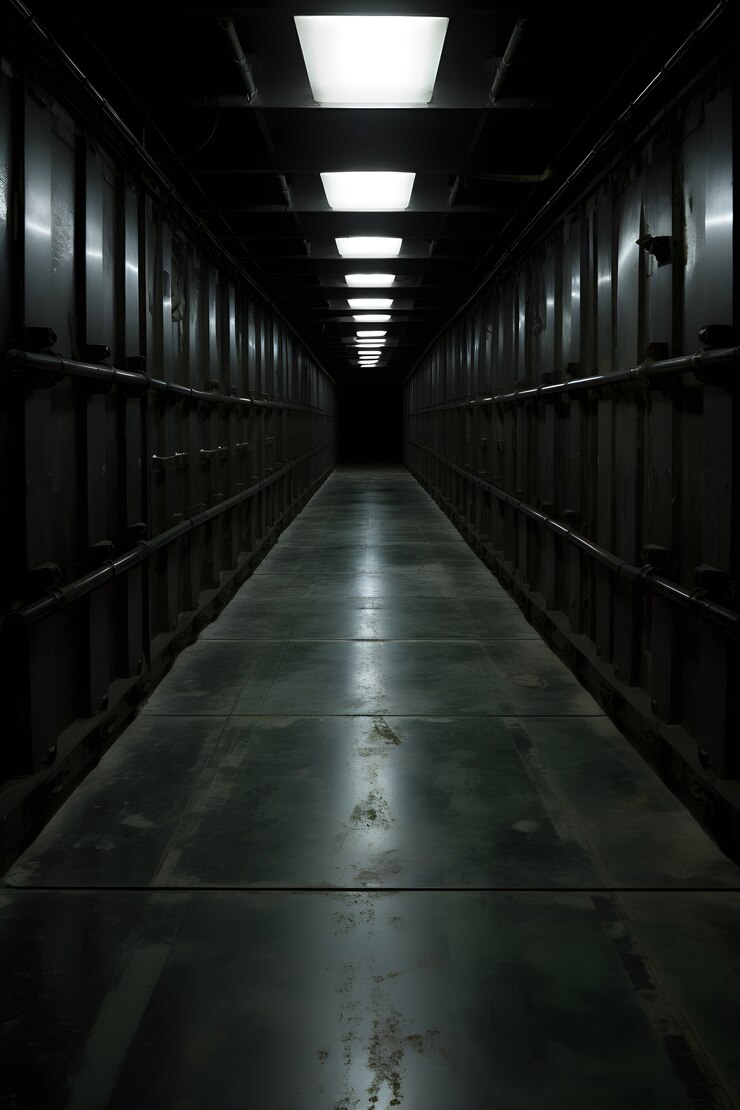 Foto grátis cena de horror com um salão assustador
