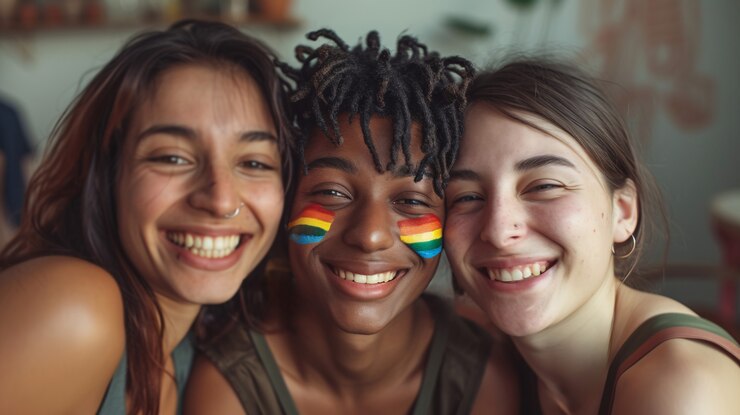 Foto grátis cena fotorrealista de uma relação não monogâmica