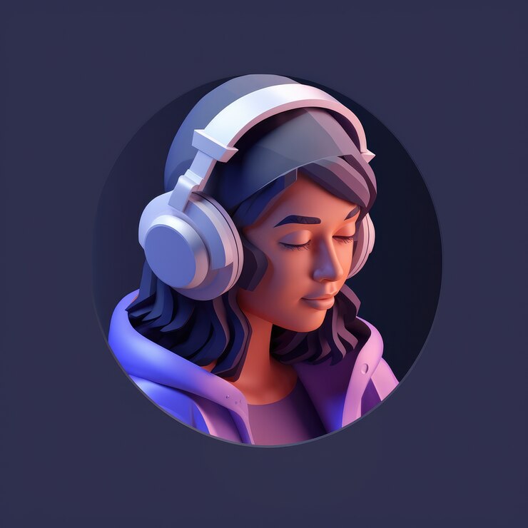 Foto grátis cena relacionada à música em 3d