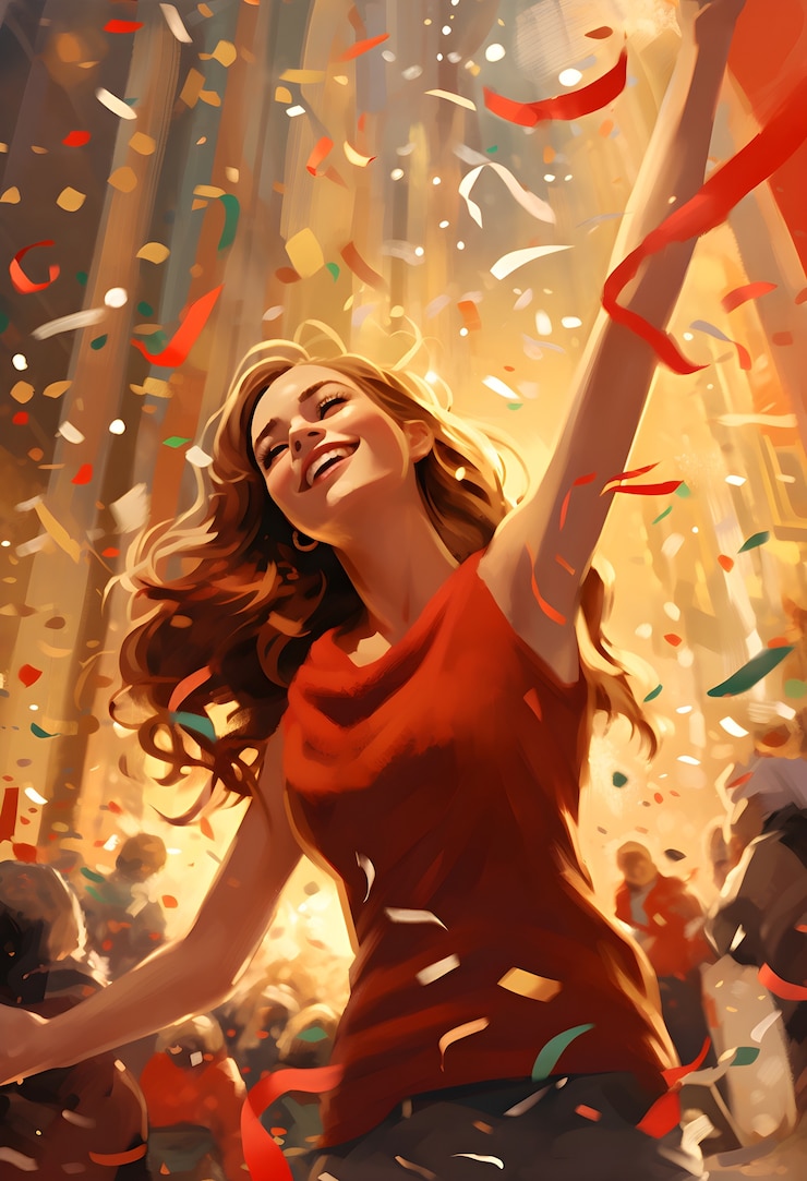 Foto grátis cena tradicional de natal em estilo de arte digital