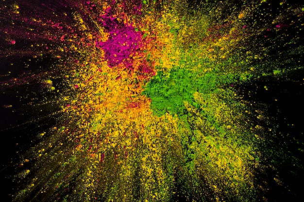 Foto grátis cenário de holi em pó abstrato misturado