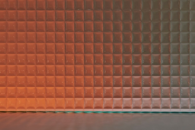 Foto grátis cenário de produto laranja com vidro estampado