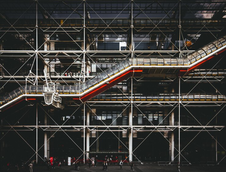 Foto grátis centre georges pompidou em paris, frança