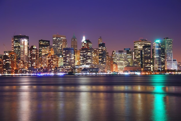 CENTRO DA CIDADE DE NOVA YORK À NOITE