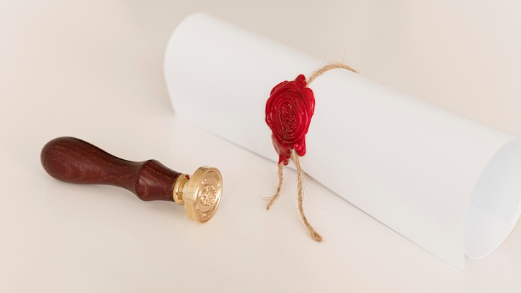 Foto grátis certificado de diploma de graduação com fita e arco