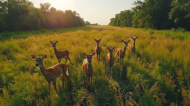 Foto grátis cervos selvagens na natureza