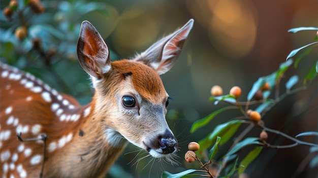 Cervos selvagens na natureza