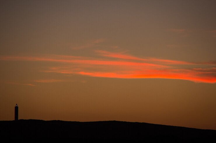 Foto grátis céu ardente