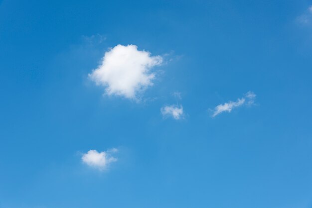 Céu azul com algumas nuvens