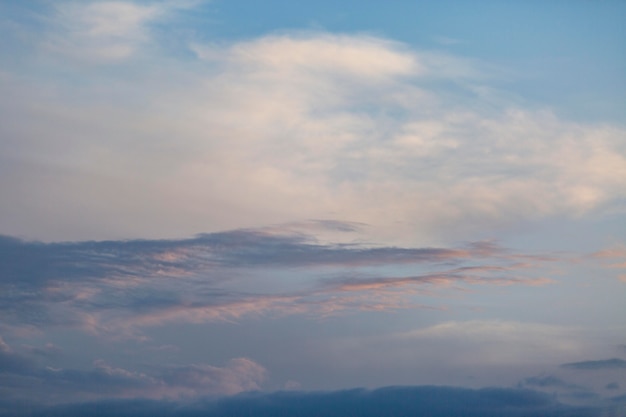 Céu azul com fundo de nuvens brancas