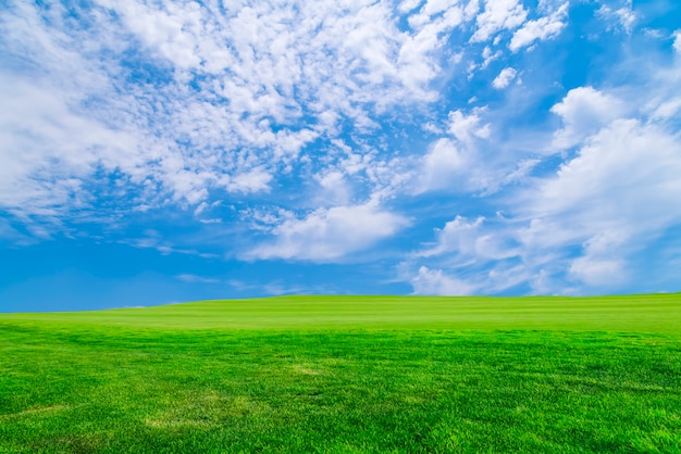 céu azul e nuvens