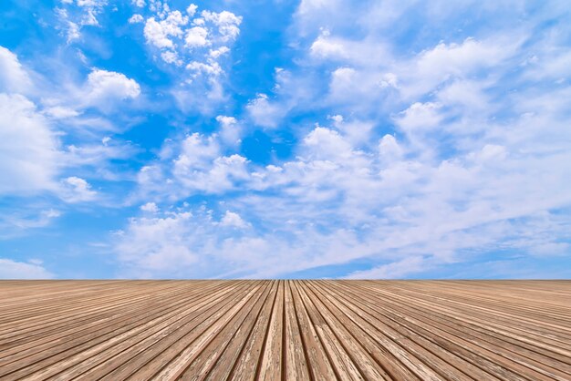 céu azul e nuvens