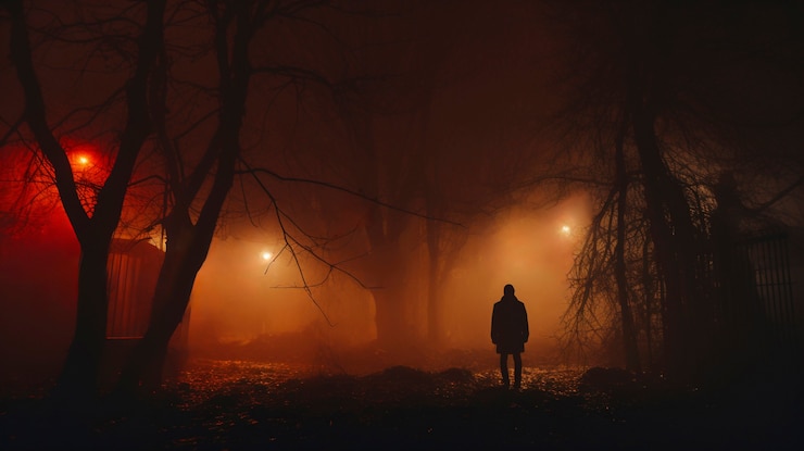 Foto grátis céu escuro à noite