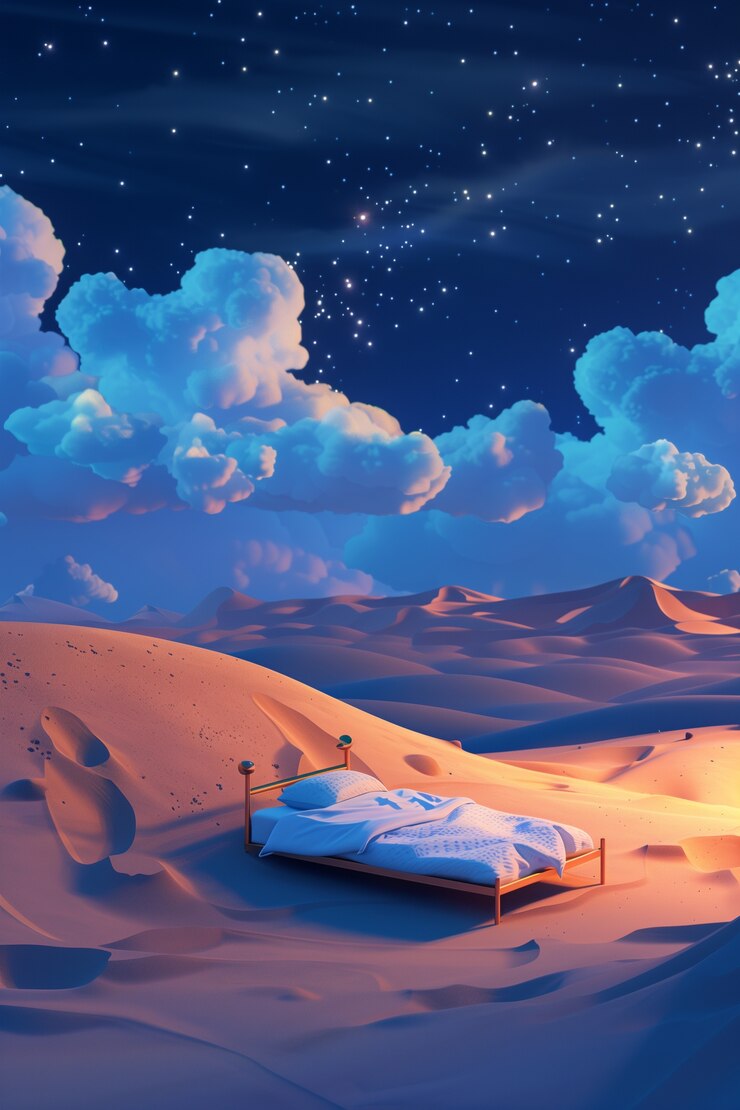 Foto grátis céu noturno de desenho animado 3d