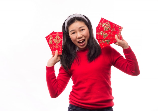 Foto grátis cheongsam riqueza menina sorte bonita