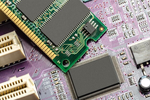 Chip de computador, tecnologia e indústria eletrônica