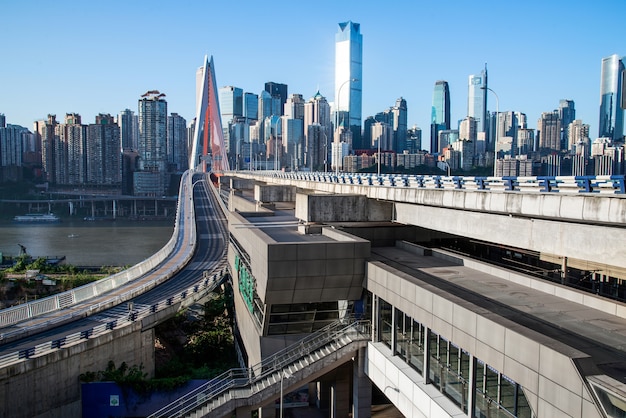 Foto grátis chongqing skyline da cidade