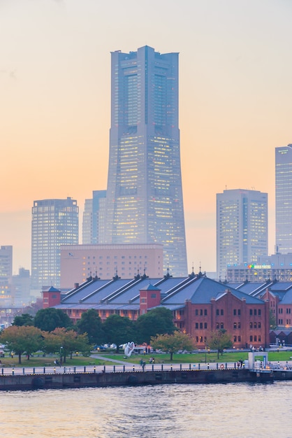 Foto grátis cidade do horizonte de yokohama