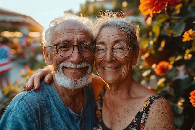 Foto grátis cinematic of happy people celebrating the american independence day holiday