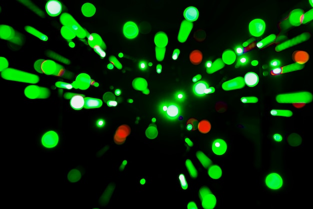 Circular em forma de luzes de néon fundo