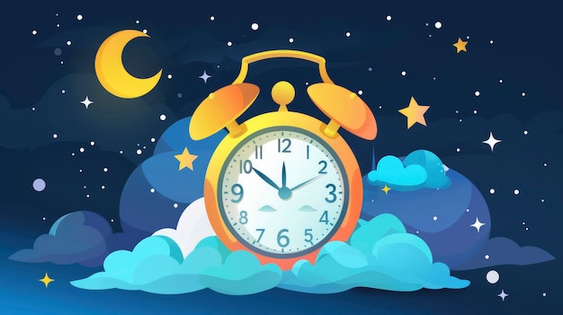 Foto grátis clock cartoon illustration