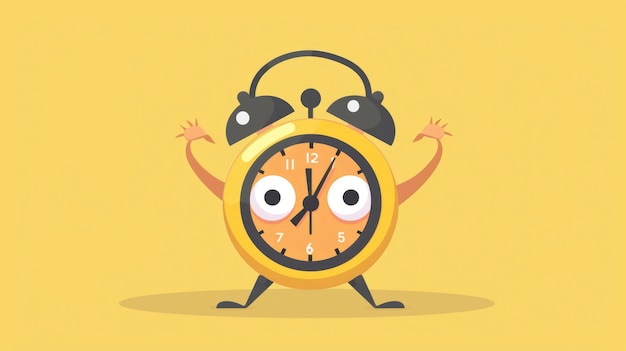 Foto grátis clock cartoon illustration