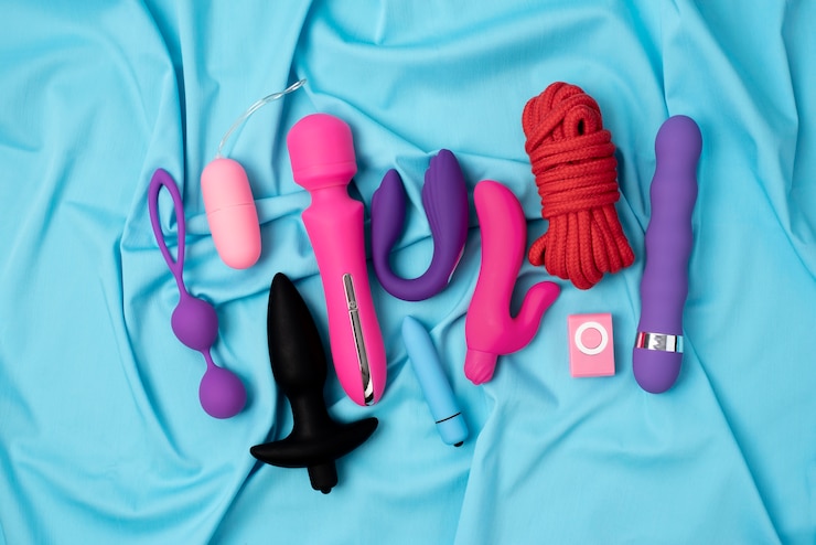 Foto grátis close em brinquedos sexuais
