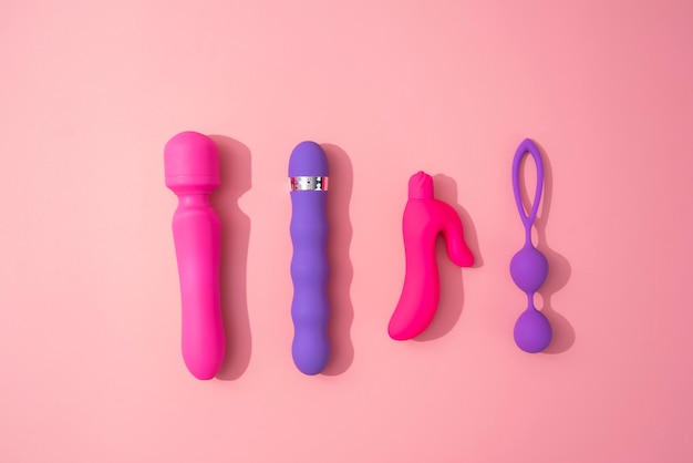 Close em brinquedos sexuais