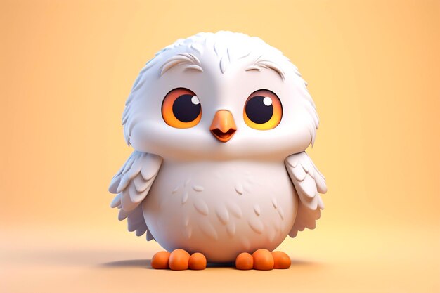 Close na renderização 3D da águia