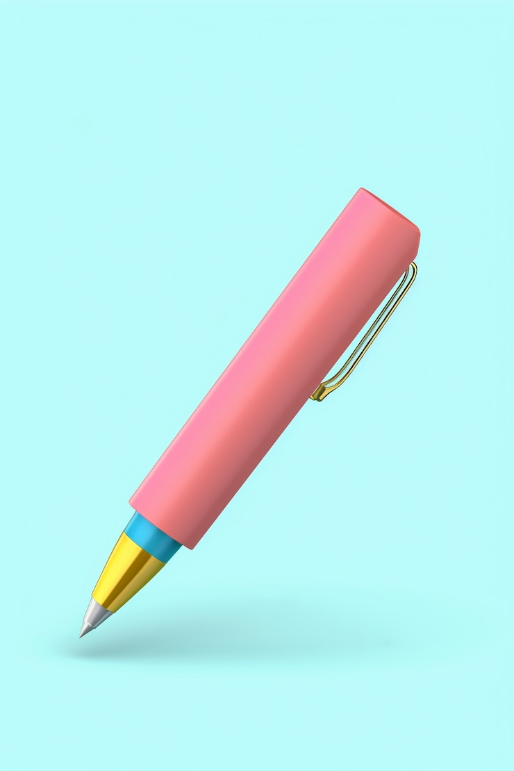 Foto grátis close na renderização 3d da caneta