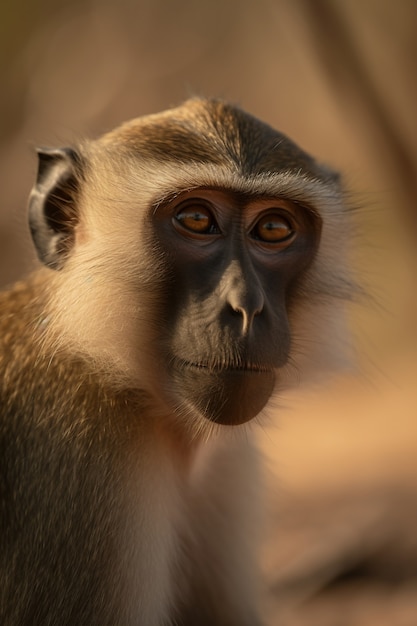 Foto grátis close no macaco na natureza