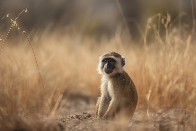 Foto grátis close no macaco na natureza