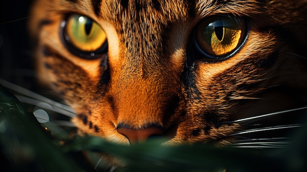 Foto grátis close nos olhos do gatinho