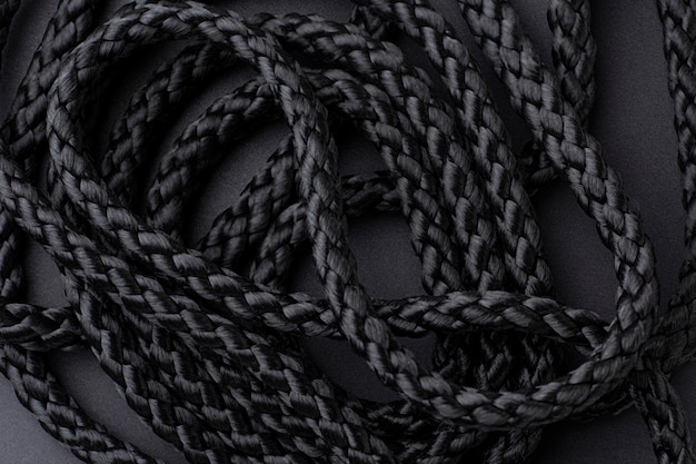 Close plano plano da composição da textura da corda