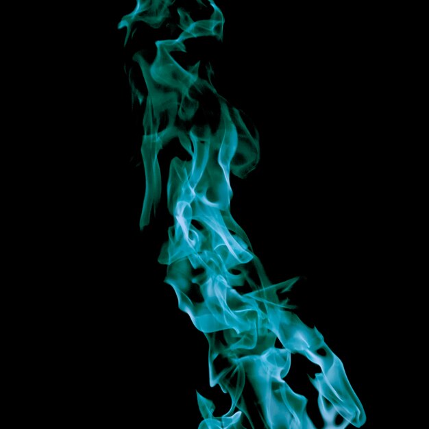 Close-up blue fire