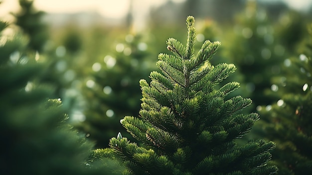 Foto grátis close-up de árvore de natal nua