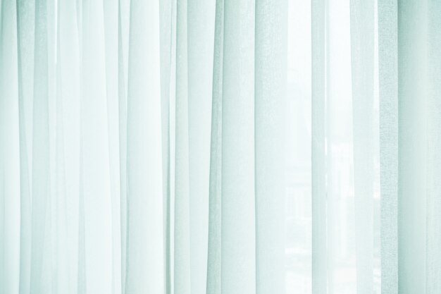 Close-up de cortinas brancas