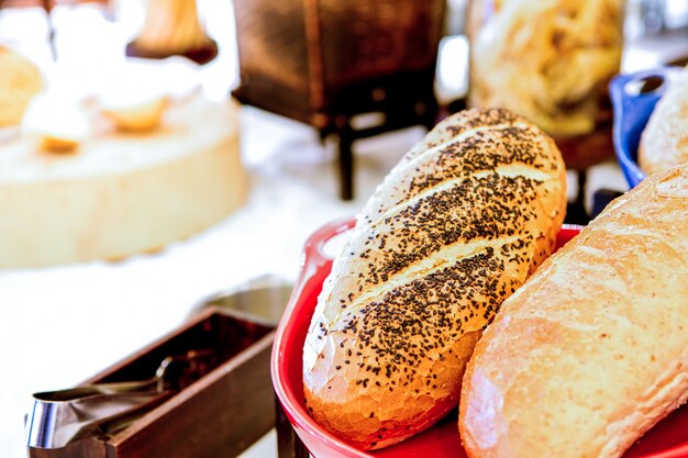 Close-up de deliciosos pães